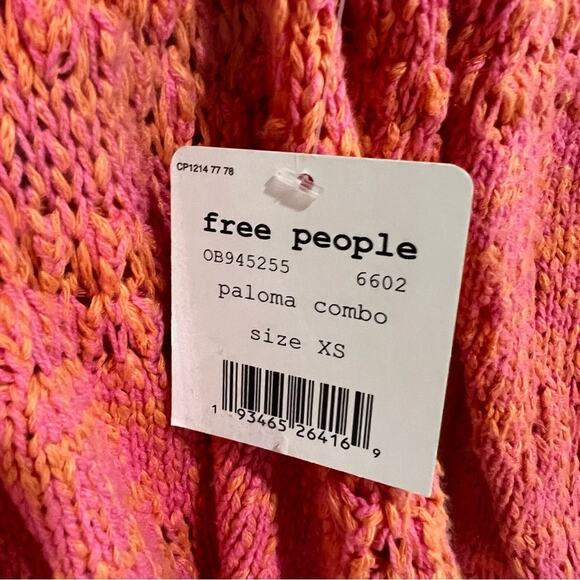 Free People Womens Hot Tropics V Neck Sweater Pullover Long Sleeve XS - Picture 7 of 9